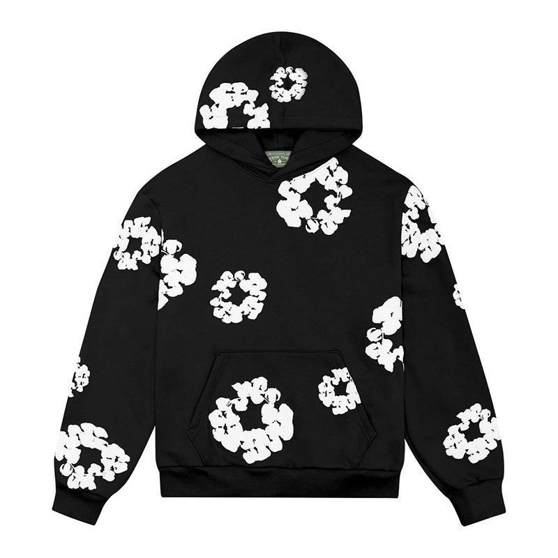 DENIM TEARS brand hot selling new fashionable cotton foam printed hoodie, European and American trendy men's sports suit